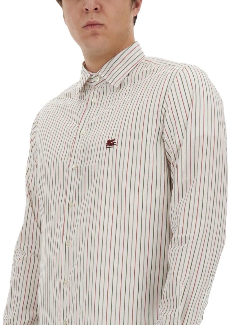 Etro Pegasus Logo Shirt Wit