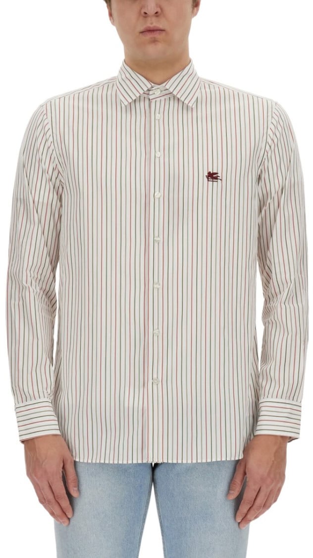 Etro Pegasus Logo Shirt Wit