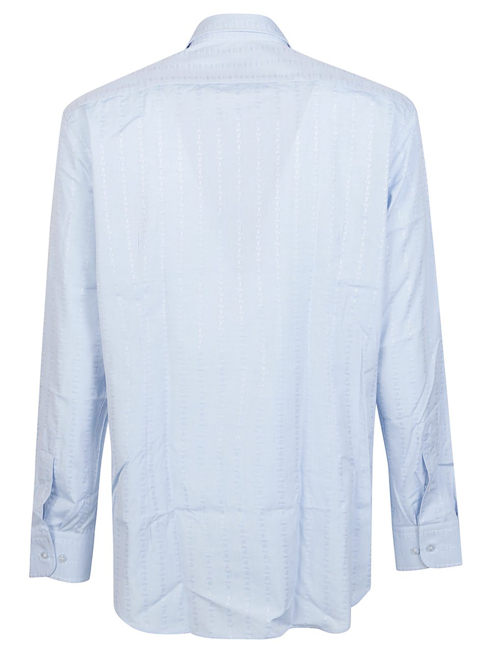 Etro Roma Long Sleeve Logo Shirt Blue Blauw