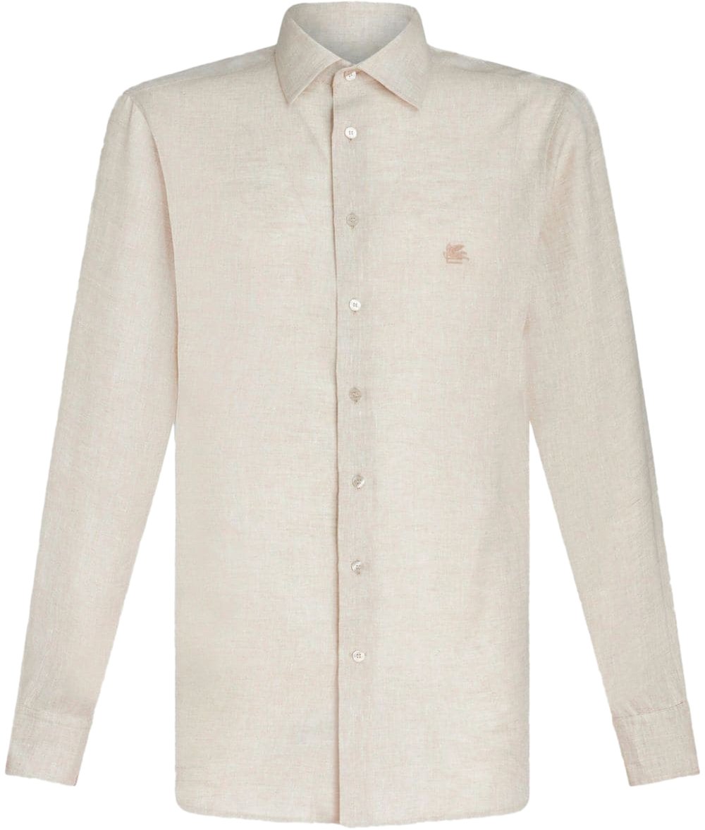 Etro shirt roma logo beige Beige