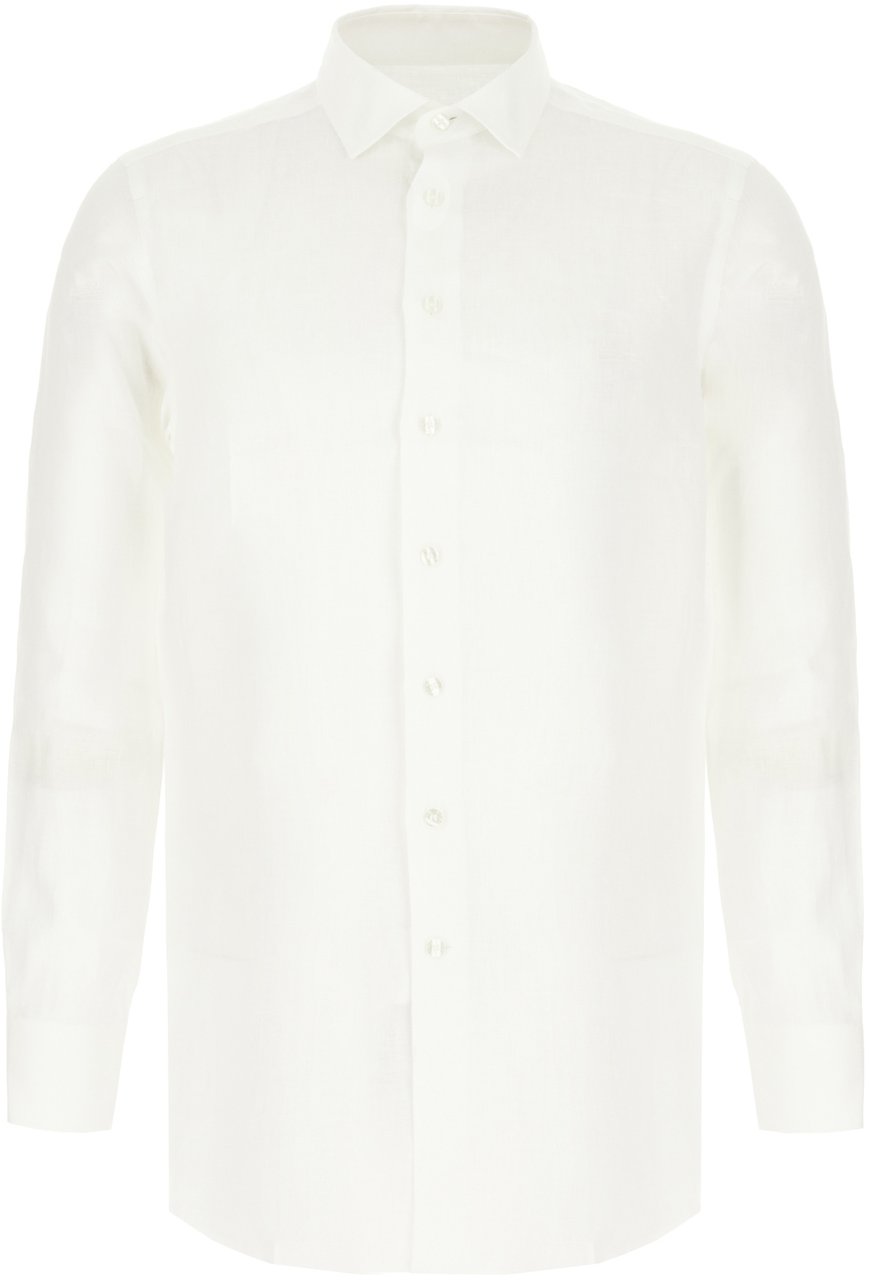 Etro Etro White linen shirt Wit