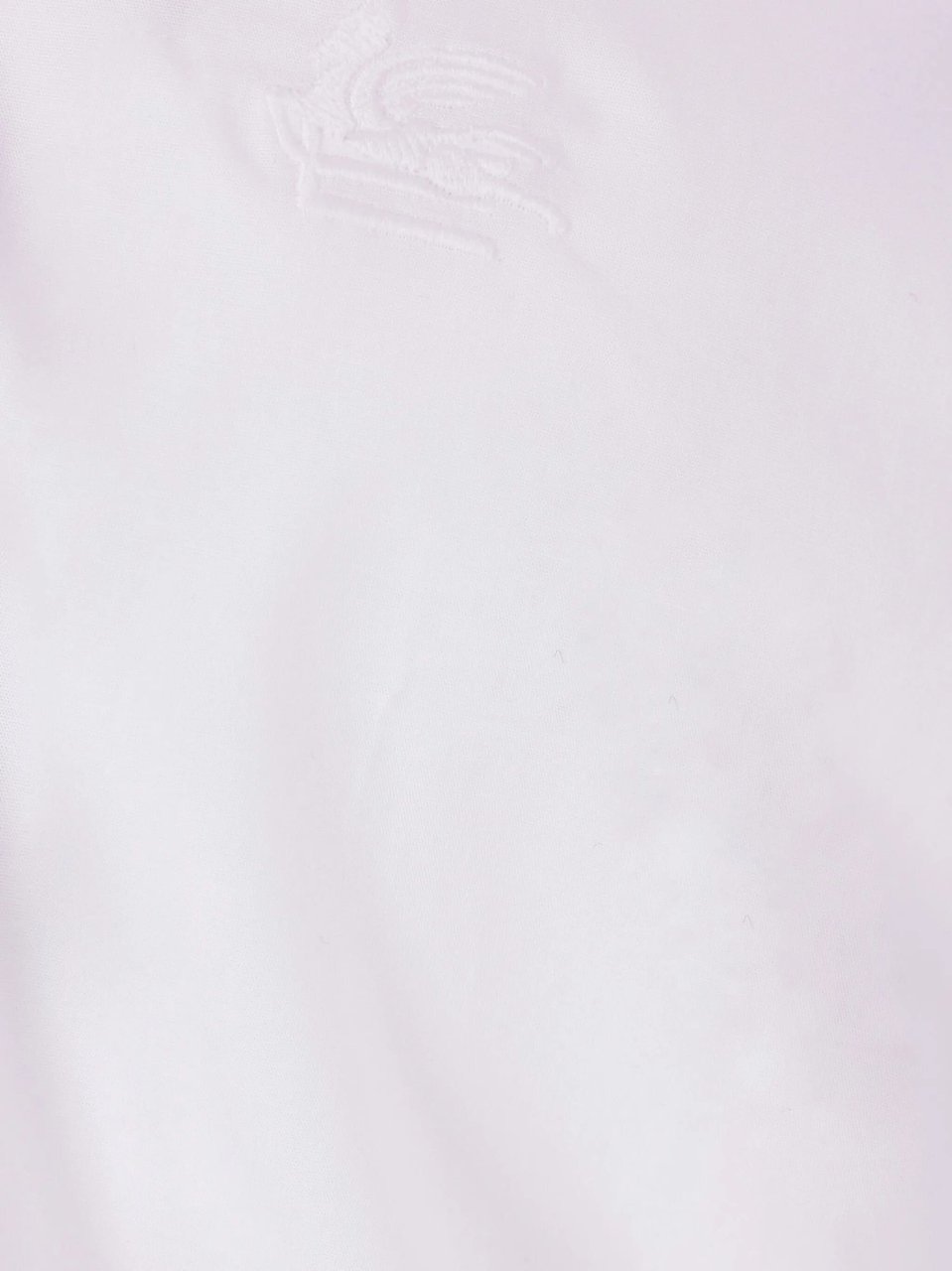 Etro Roma Logo Black Pegasus Cotton Shirt Wit