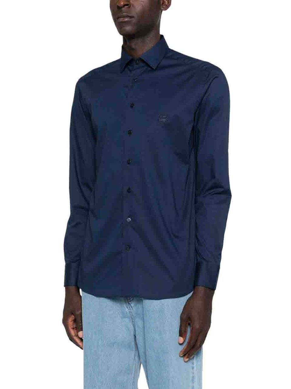 Etro Shirts Blue Blauw