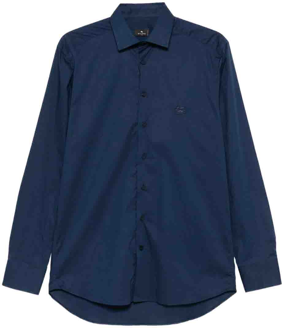 Etro Shirts Blue Blauw