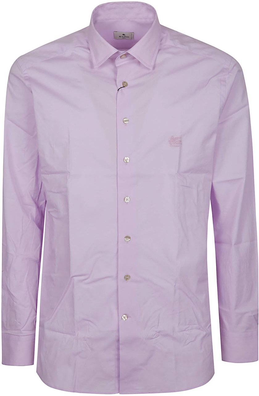 Etro Long Sleeve Roma Shirt Pink Roze