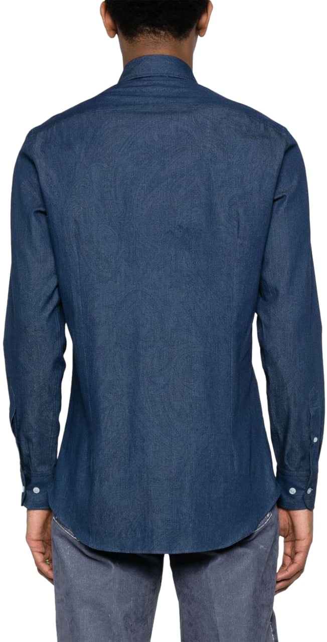 Etro Shirts Blue Blauw