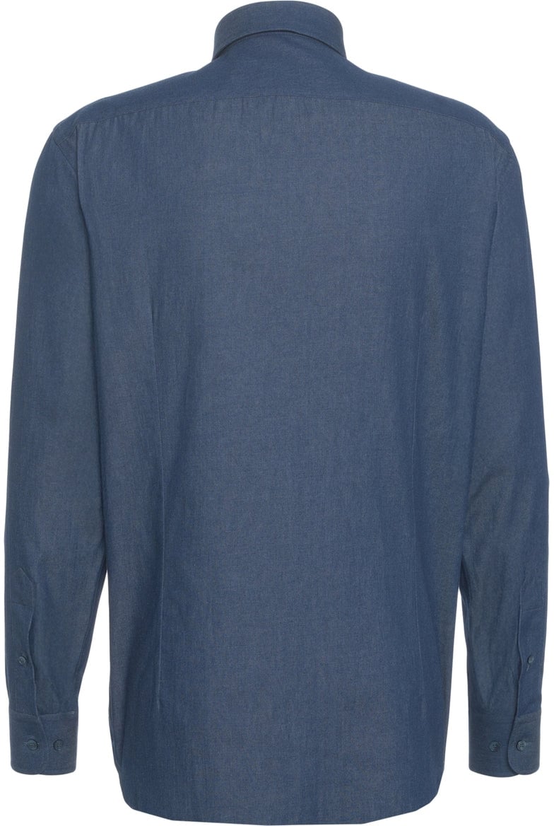 Etro Shirt with logo embroidery Blauw