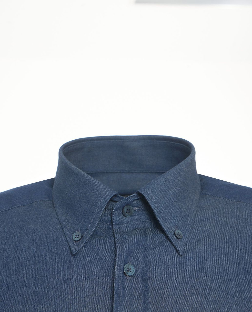 Etro Camicia con ricamo logo Blauw