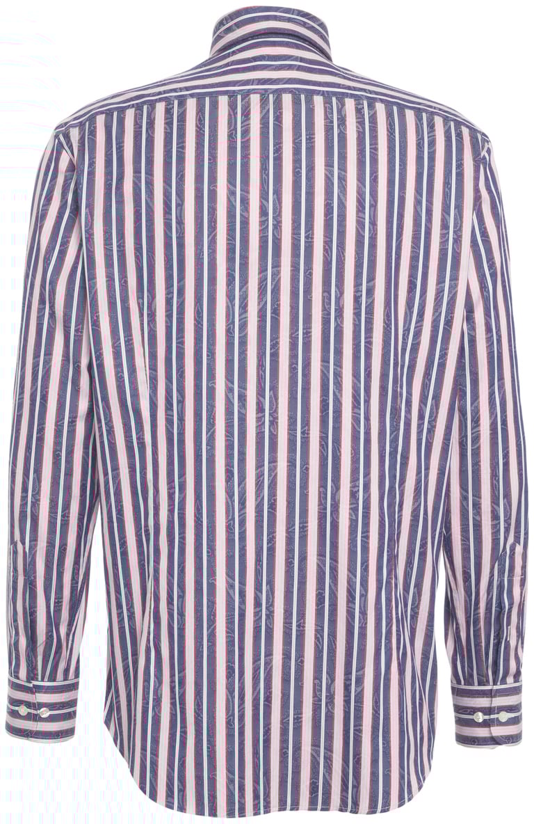 Etro Camicia a righe con ricamo logo Divers