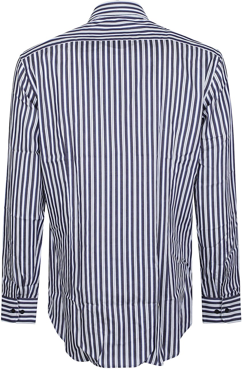 Etro Roma Logo Botton Down Long Sleeve Shirt White Wit
