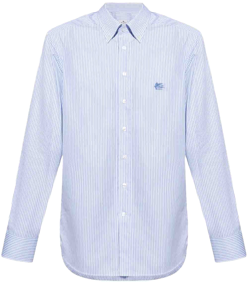 Etro Shirts Clear Blue Blauw