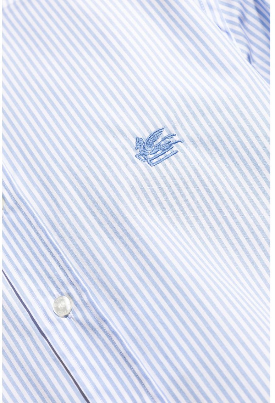Etro Shirts Light Blue Lichtblauw