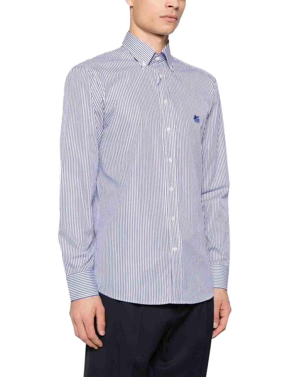 Etro Shirts Blue Blauw