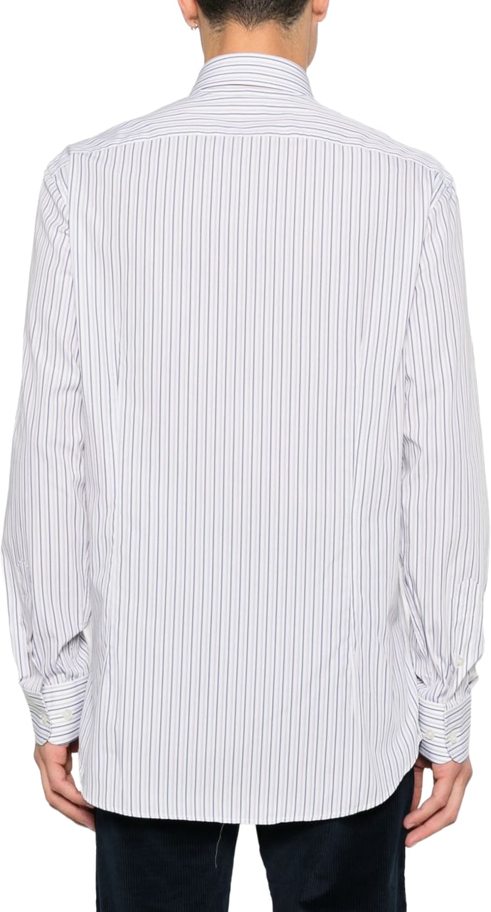 Etro Shirts Navy Wit