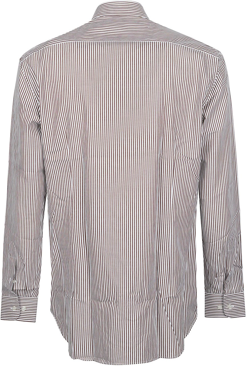 Etro Roma Logo Botton Down Long Sleeve Shirt White Wit