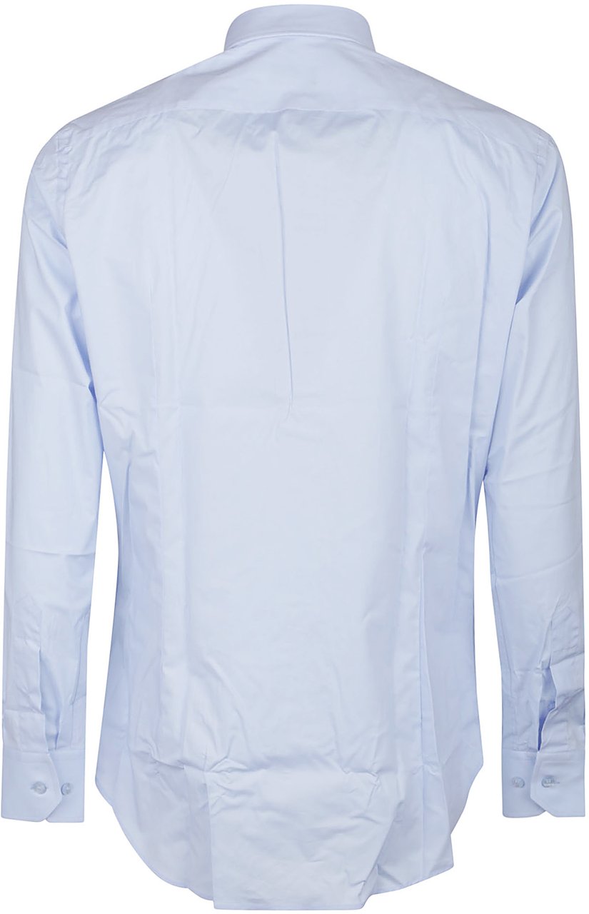 Etro Long Sleeve Fuji Botton Down Logo Shirt Blue Blauw