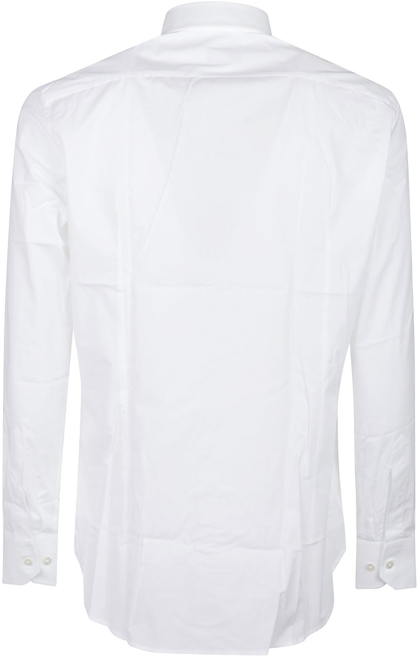 Etro Long Sleeve Fuji Botton Down Logo Shirt White Wit