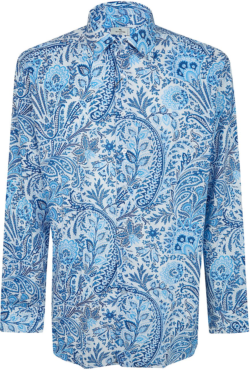 ETRO ROMA 8 P.C. SHIRT Lichtblauw