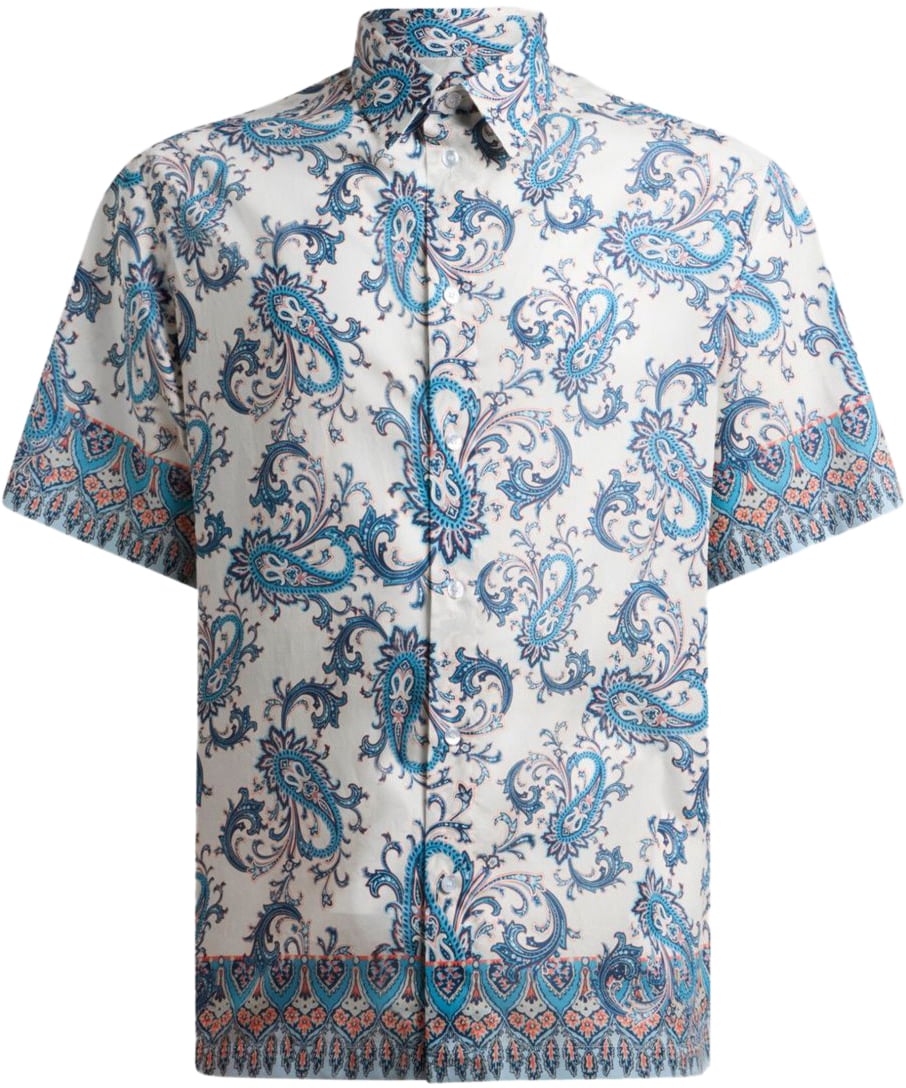 Etro Shirts Clear Blue Blauw