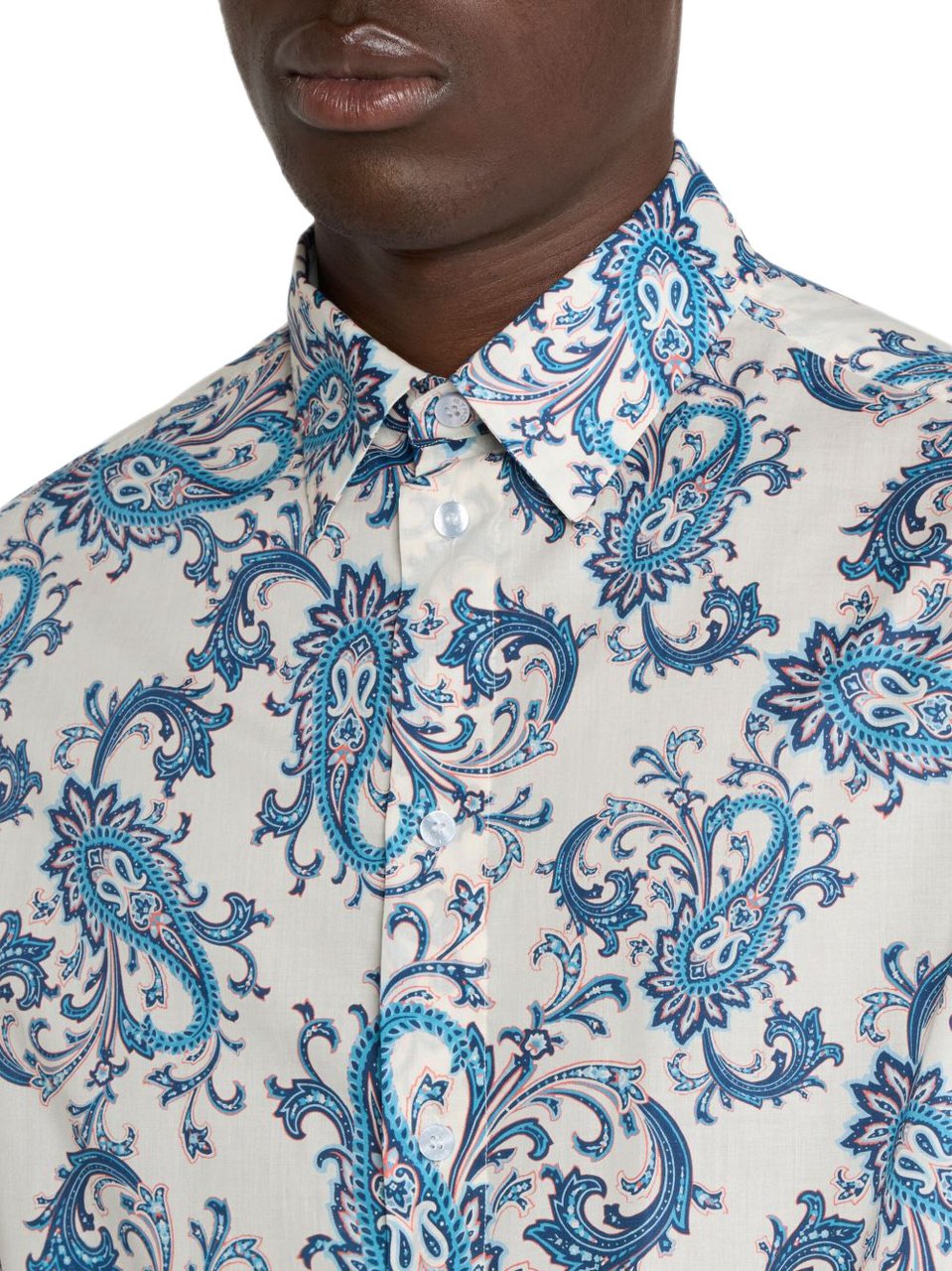 Etro Shirts Light Blue Wit
