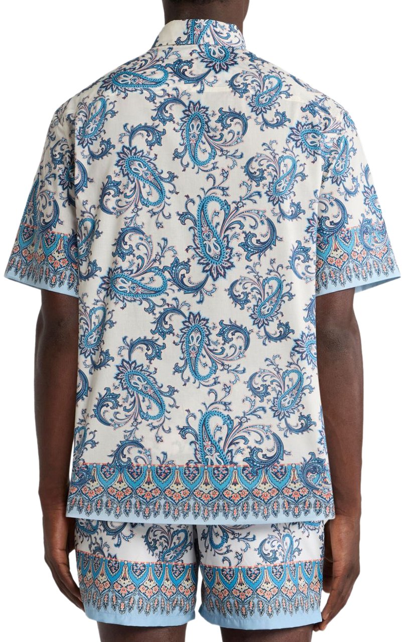 Etro Shirts Clear Blue Blauw
