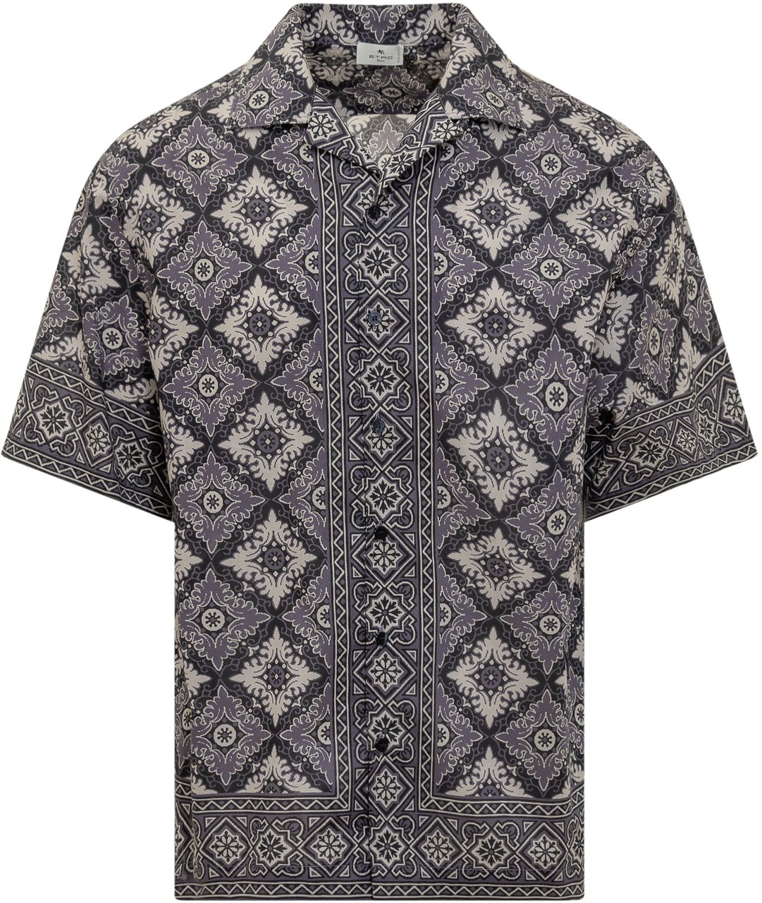Etro Camicia Bowling Blauw