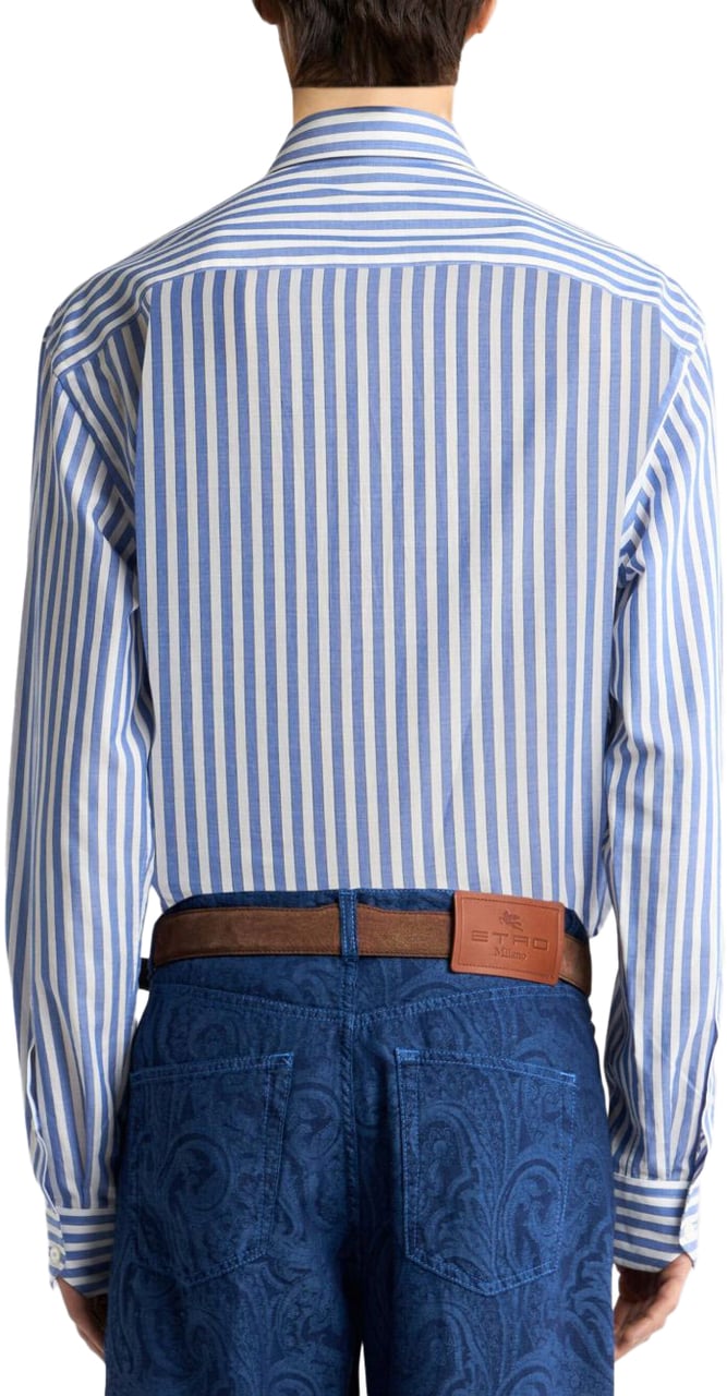 Etro Etro Shirts Clear Blue Blauw