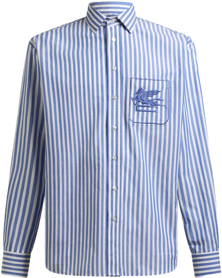 Etro Etro Shirts Clear Blue Blauw