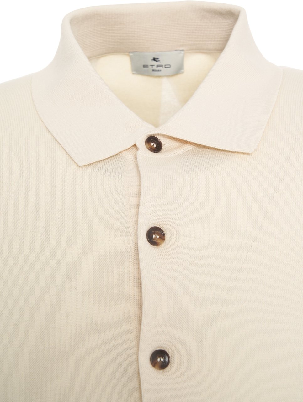 Etro Polo shirt with logo embroidery Beige