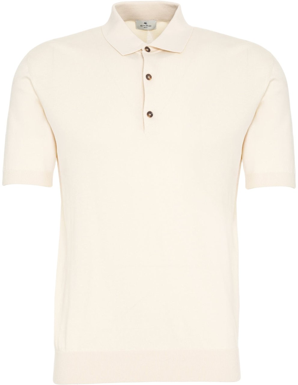 Etro Polo shirt with logo embroidery Beige
