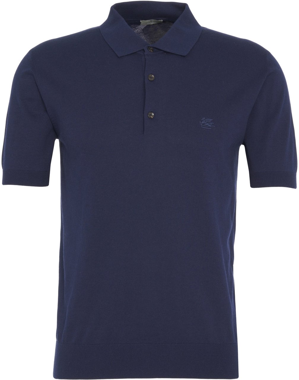 Etro Polo shirt with logo embroidery Blauw