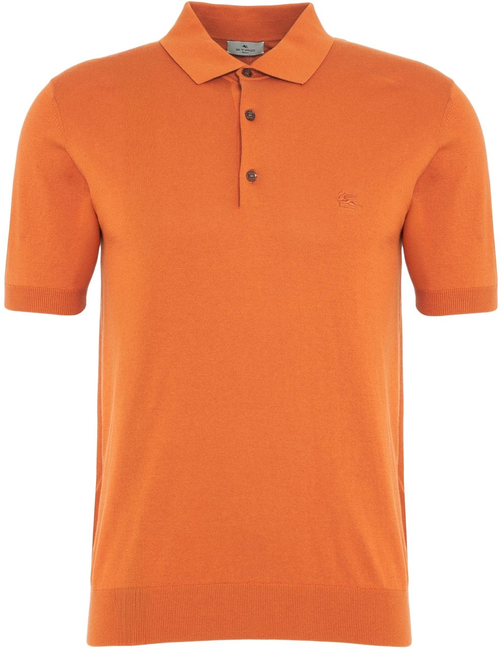Etro Polo shirt with logo embroidery Oranje