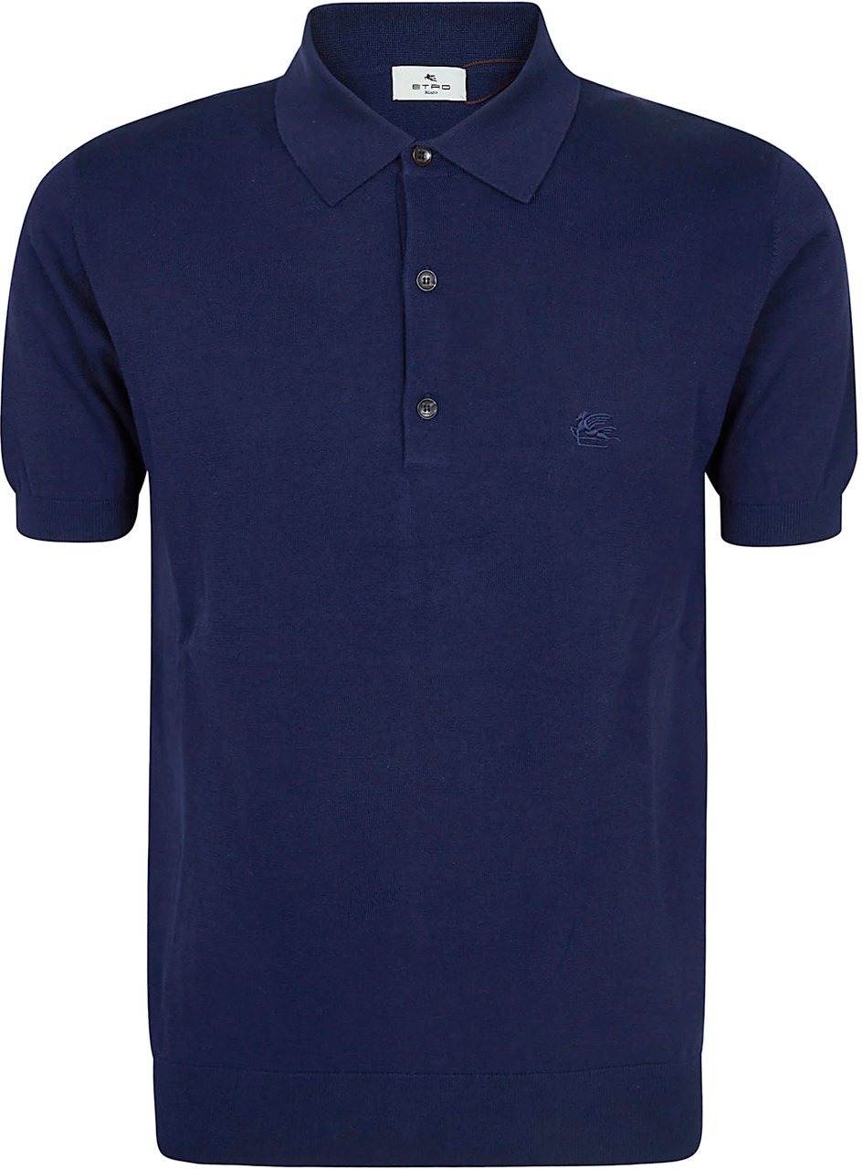 ETRO KNITTED POLO S/S Wit