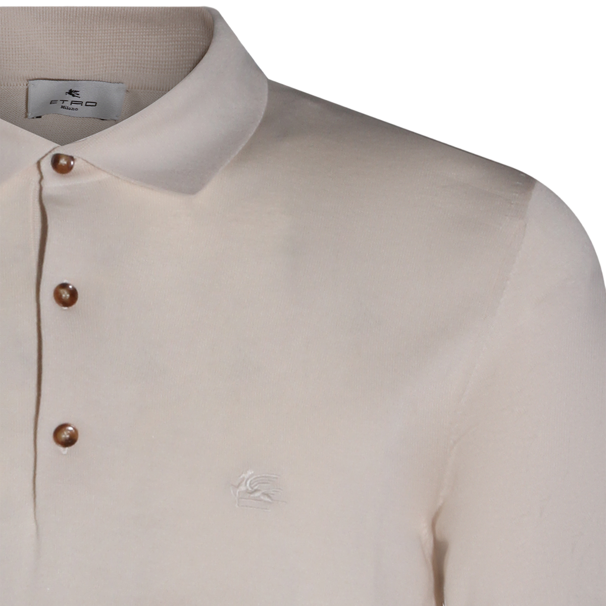 Etro Minimalist White T-Shirt with Crew Neckline Neutraal