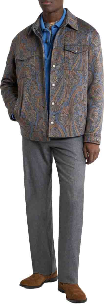Etro T-Shirts And Polos Royal Blue Blauw