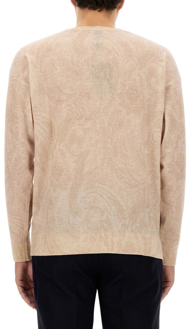 Etro Textured Wool Jersey Neutraal