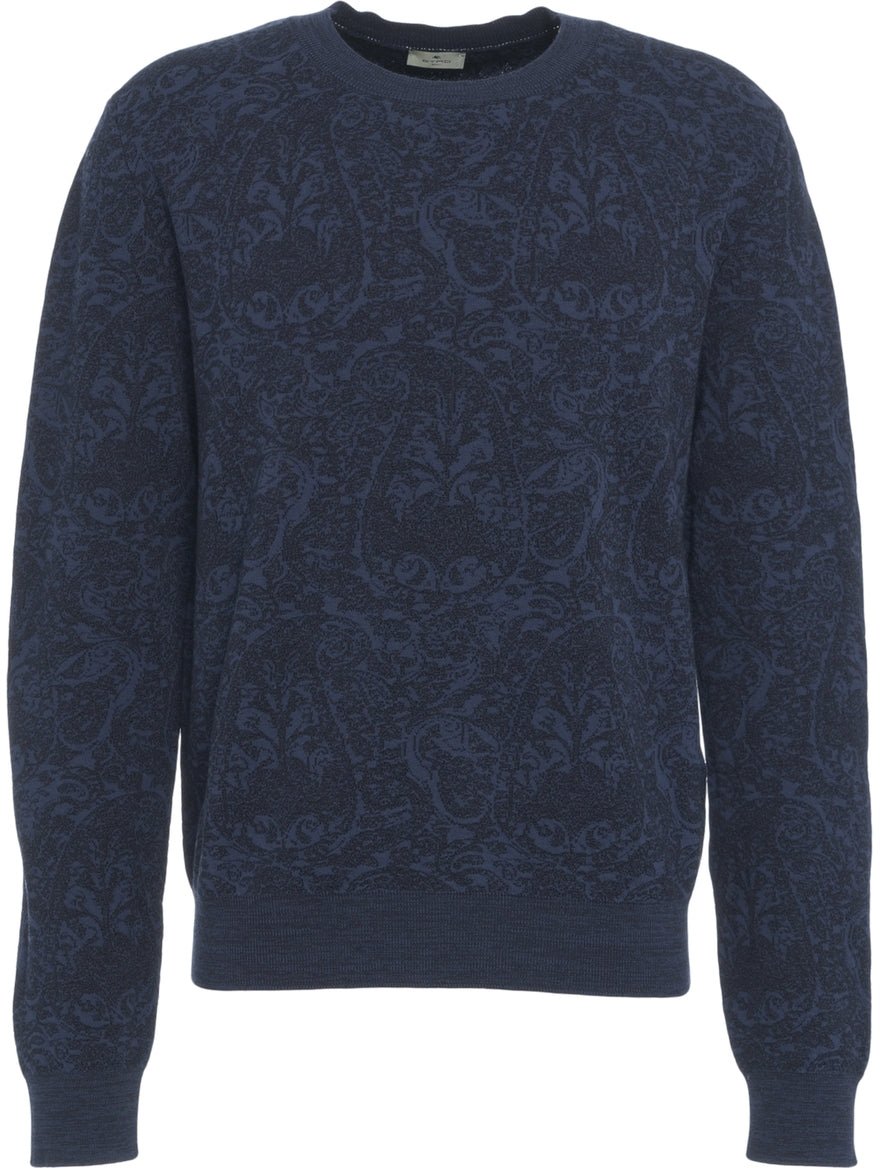 Etro Sweater with pattern Blauw