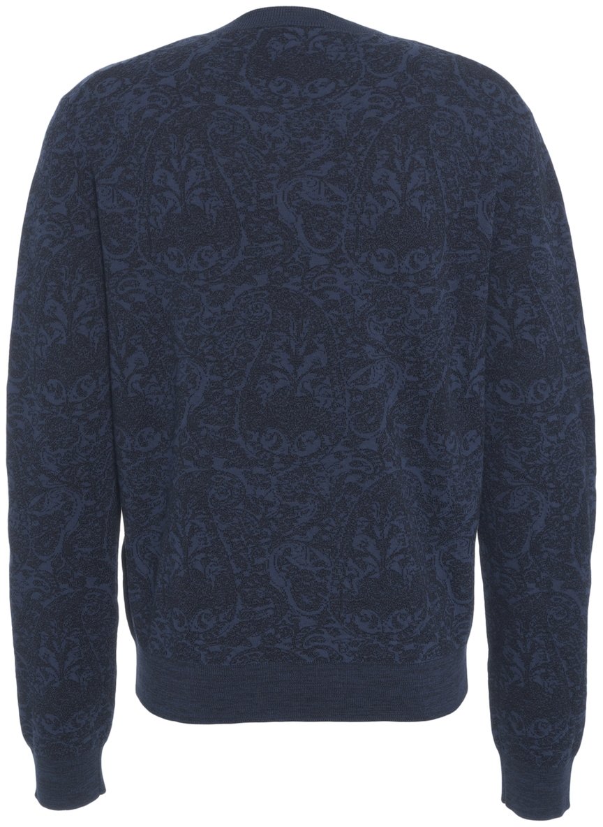 Etro Maglione con motivo Blauw