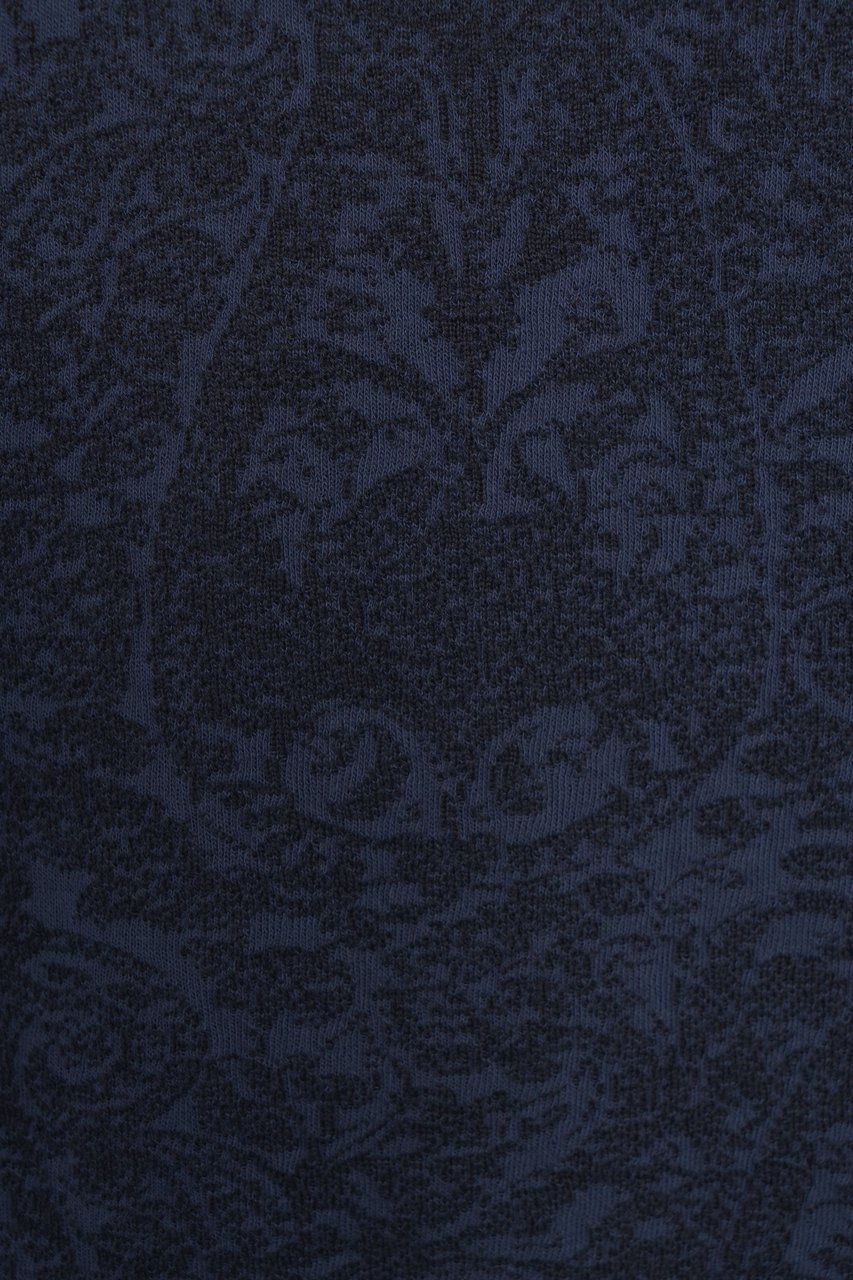 Etro Maglione con motivo Blauw