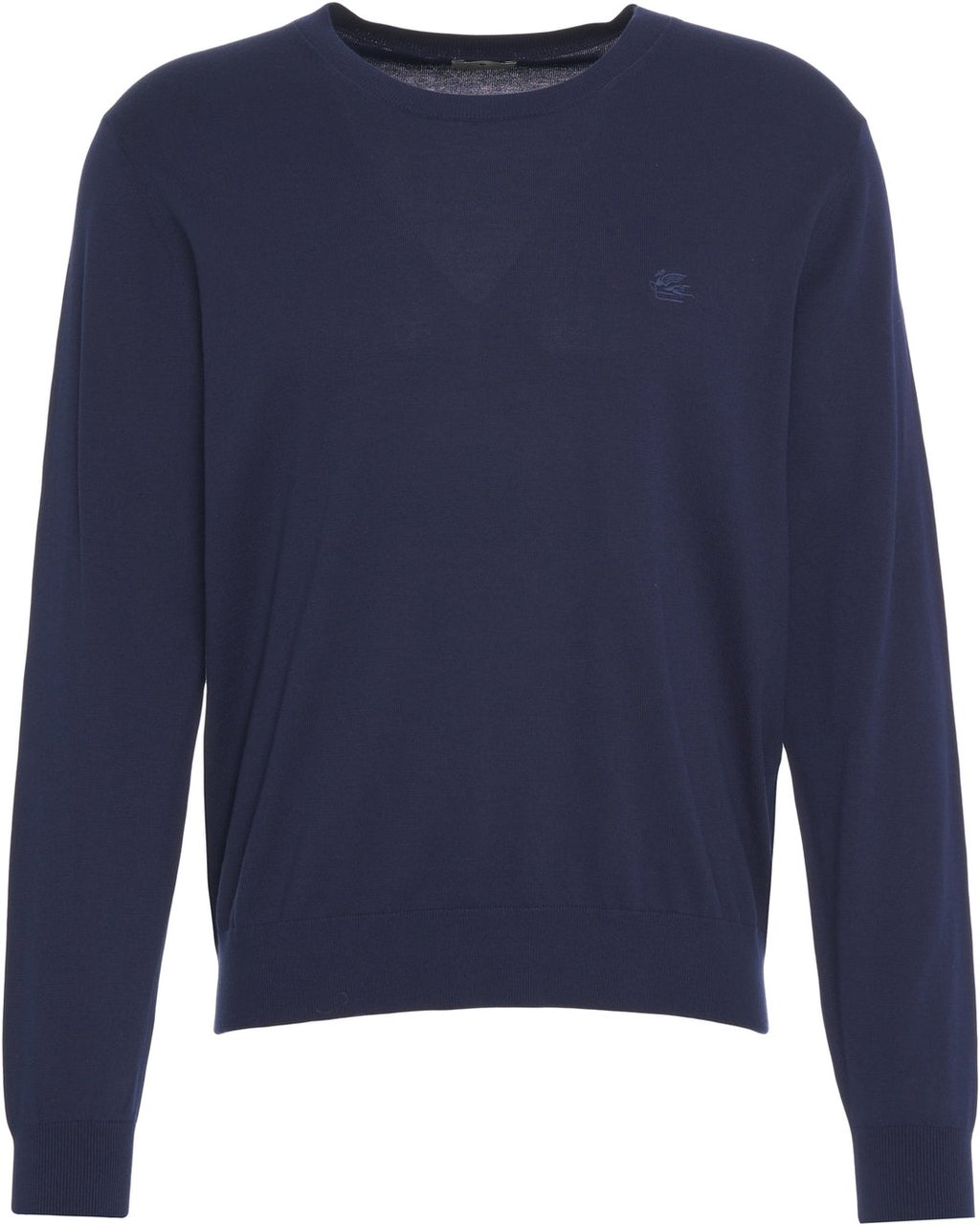 Etro Sweater with logo embroidery Blauw