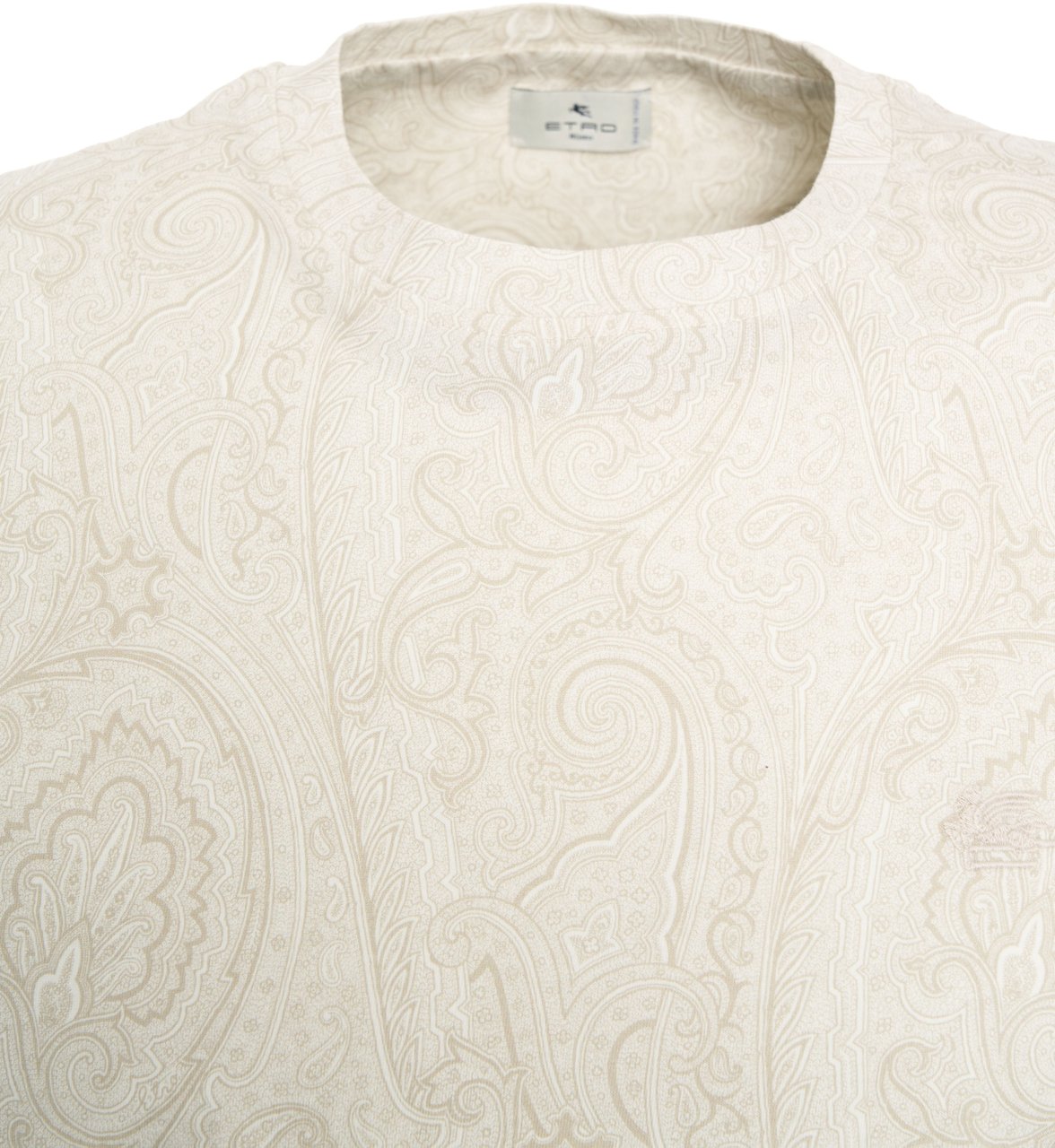 Etro T-shirt with paisley pattern Beige