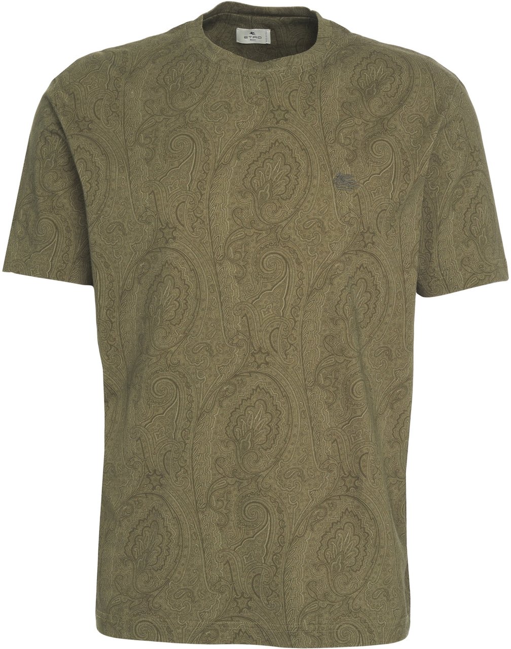 Etro T-shirt with paisley pattern Groen