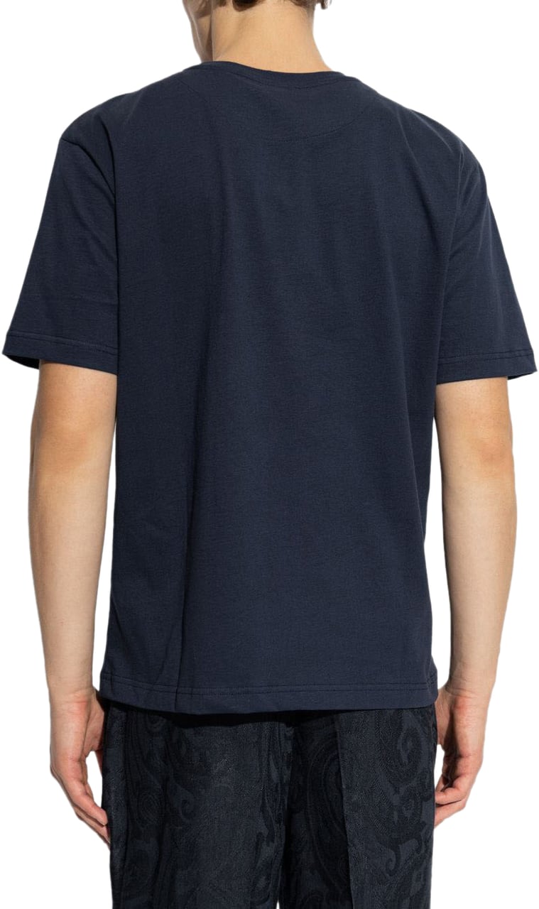 Etro Etro T-shirts And Polos Blue Blauw