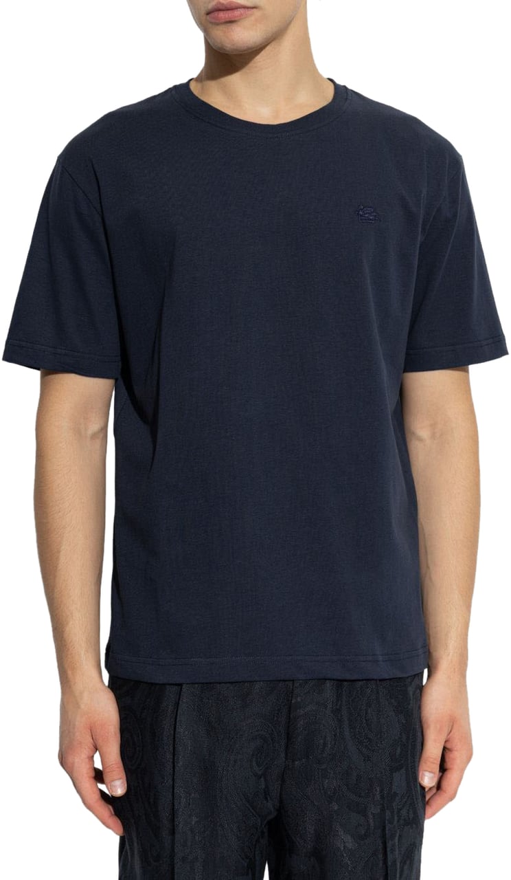 Etro Etro T-shirts And Polos Blue Blauw