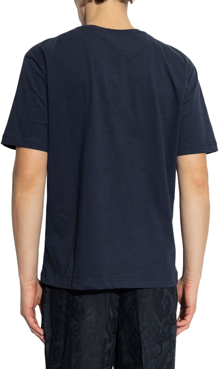 Etro T-Shirts And Polos Blue Blauw