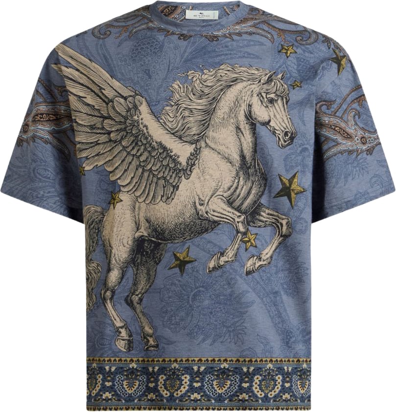 Etro T-Shirts And Polos Blauw