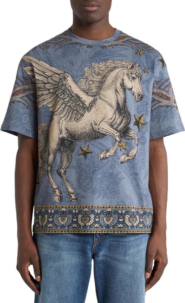 Etro T-Shirts And Polos Blauw