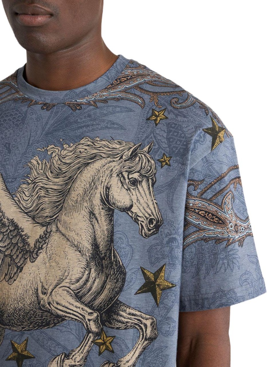 Etro T-Shirts And Polos Blauw