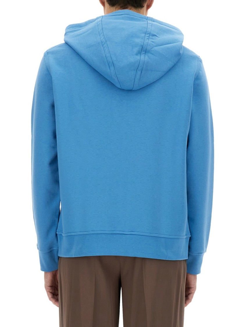 Etro Relaxed-Fit Blue Hoodie With Adjustable Drawstring Blauw