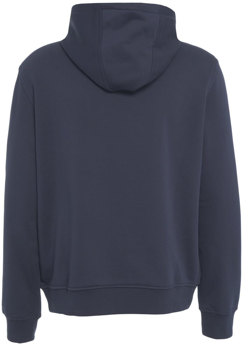 Etro Felpa con cappuccio e ricamo logo Blauw
